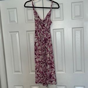 Ann Taylor floral print knee length dress.